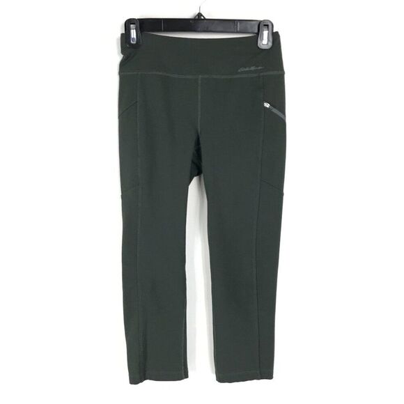 Eddie Bauer Capri Leggings Women's XS Stretch Pockets Outdoor Fitness Athletic - Picture 1 of 10